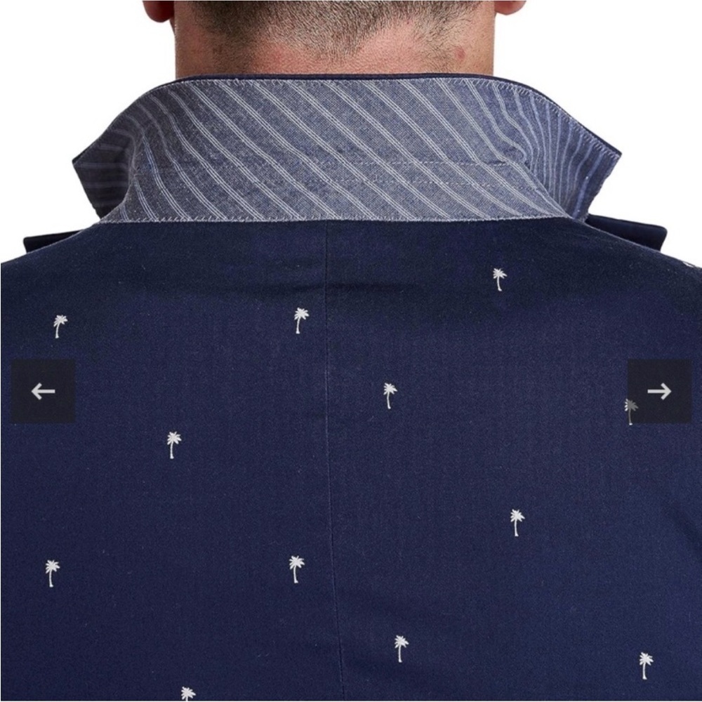 OAK HILL - Men’s Palm Print Cotton Sport Coat - 3XL - 54R - Picture 2 of 15